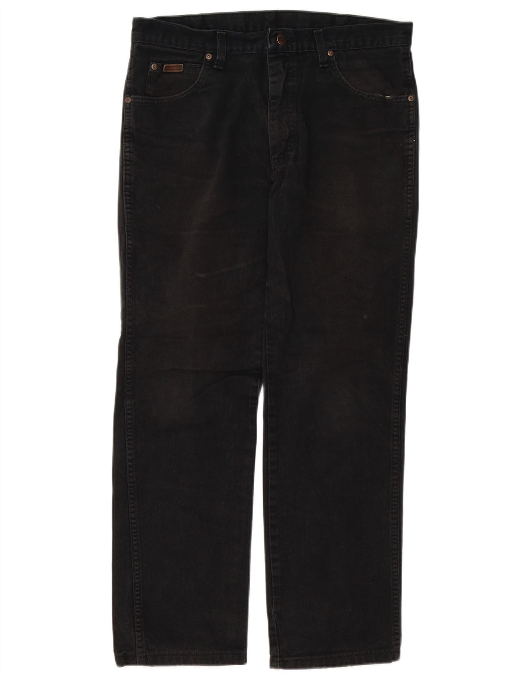 Jeans dritti da uomo Wrangler Texas W34 L27 cotone nero