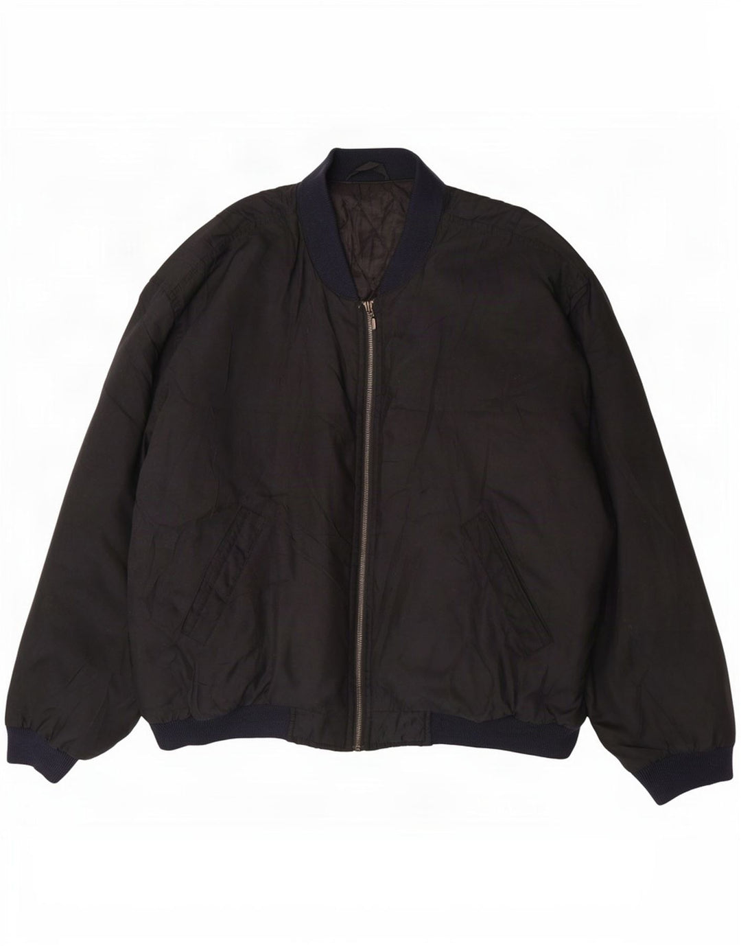 Giubbotto bomber da uomo St. Michael Marks & Spencer UK 42 XL poliestere nero