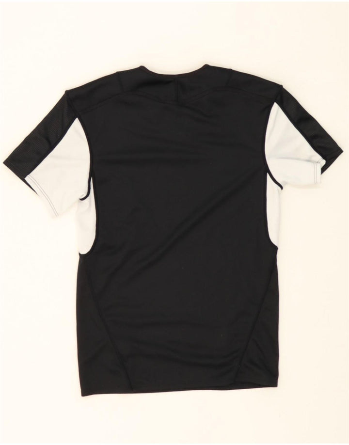 CANTERBURY Mens Graphic T-Shirt Top XS Black Colourblock Polyester Vintage Canterbury and Second-Hand Canterbury from Messina Hembry 