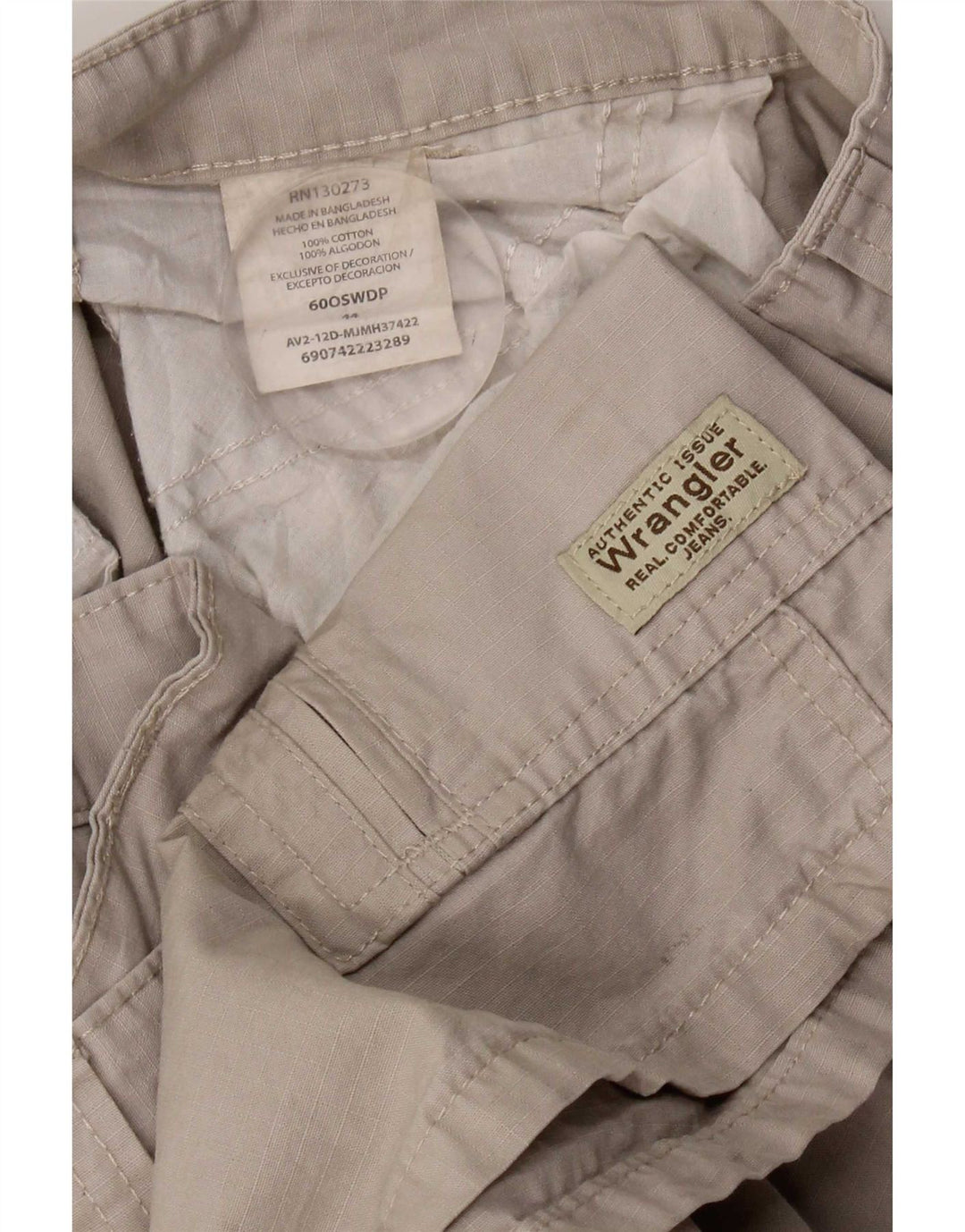 Pantaloncini cargo da uomo Wrangler W44 2XL cotone grigio