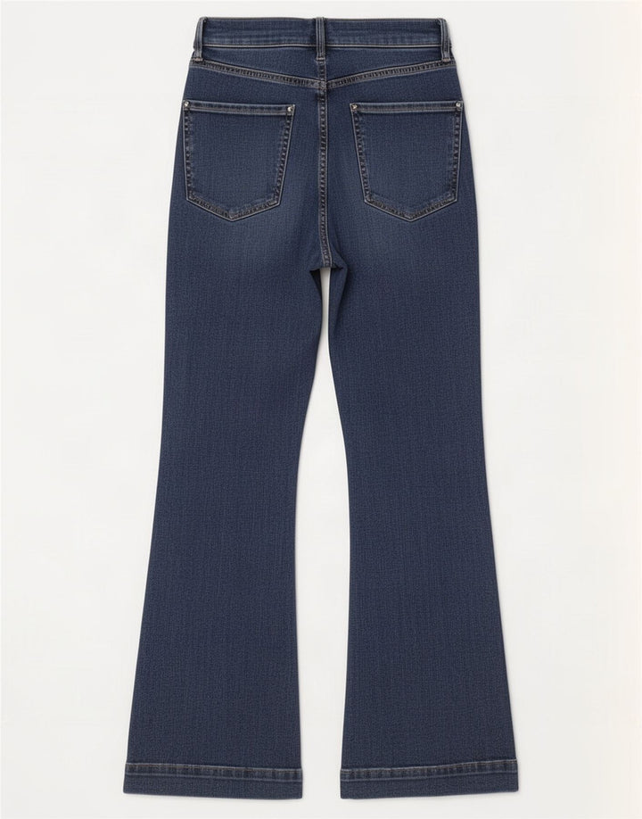 Jeans svasati vestibilità regolare da donna Marks & Spencer UK 10 piccoli W26 L28 blu