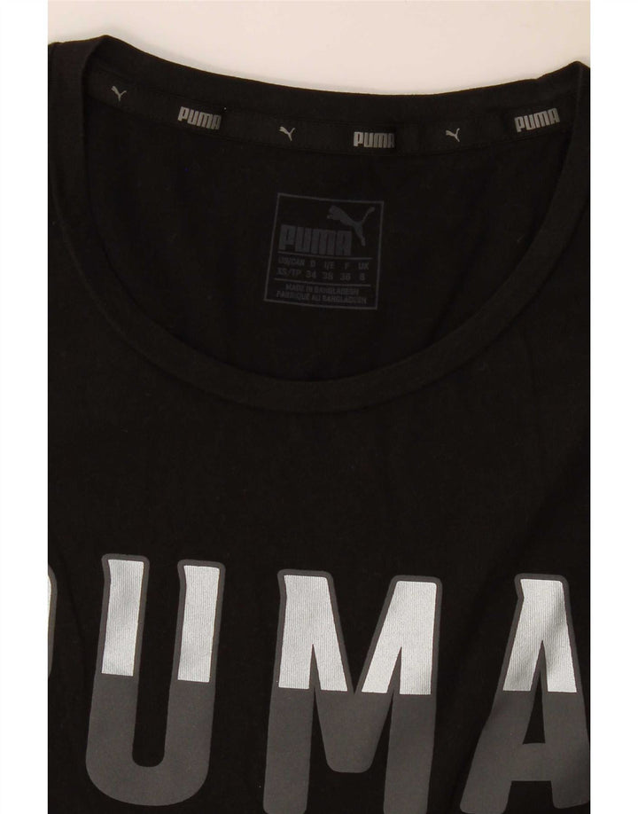 T-shirt grafica da donna Puma UK 8 Small Nera