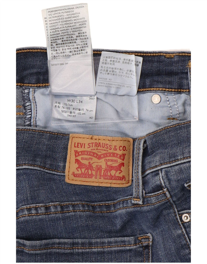 LEVI'S Jeans skinny modellanti 311 da donna W30 L34 cotone blu