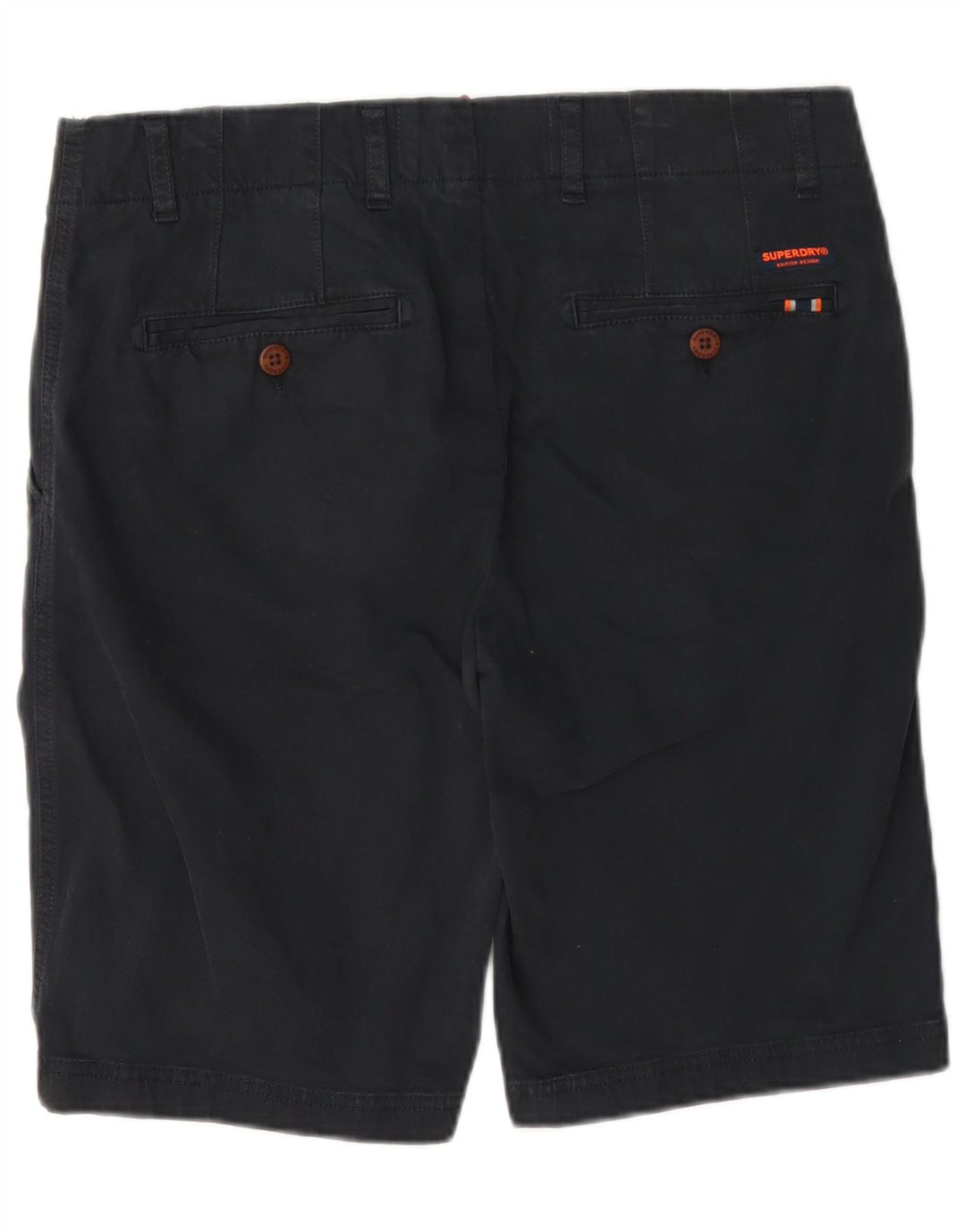 Pantaloncini chino da uomo Superdry W32 cotone blu navy medio