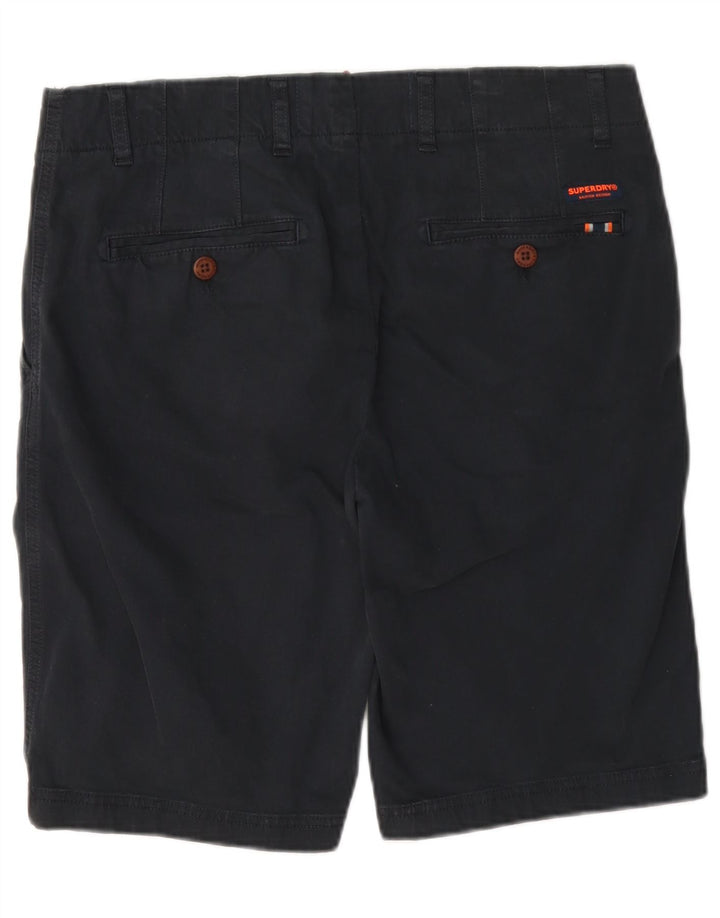 Pantaloncini chino da uomo Superdry W32 cotone blu navy medio