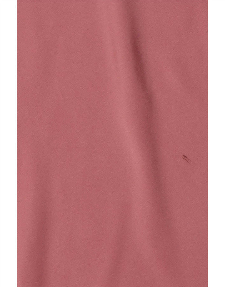 Gonna midi a vita alta da donna Zara XL W32 rosa poliestere