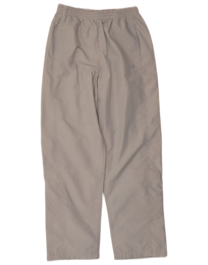 Pantaloni della tuta da donna Adidas UK 12 Poliestere grigio medio