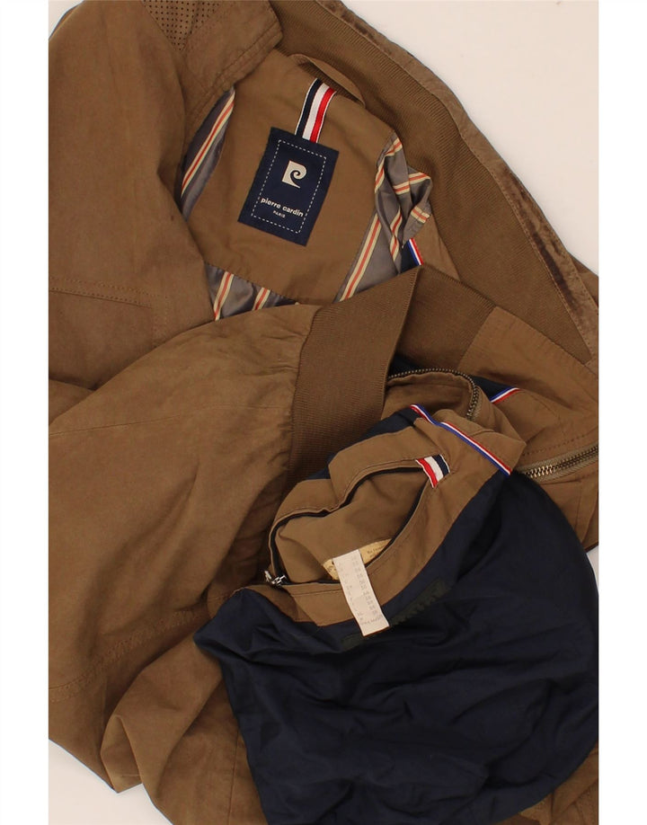 PIERRE CARDIN Giubbotto Bomber Uomo IT 56 3XL Marrone Poliammide