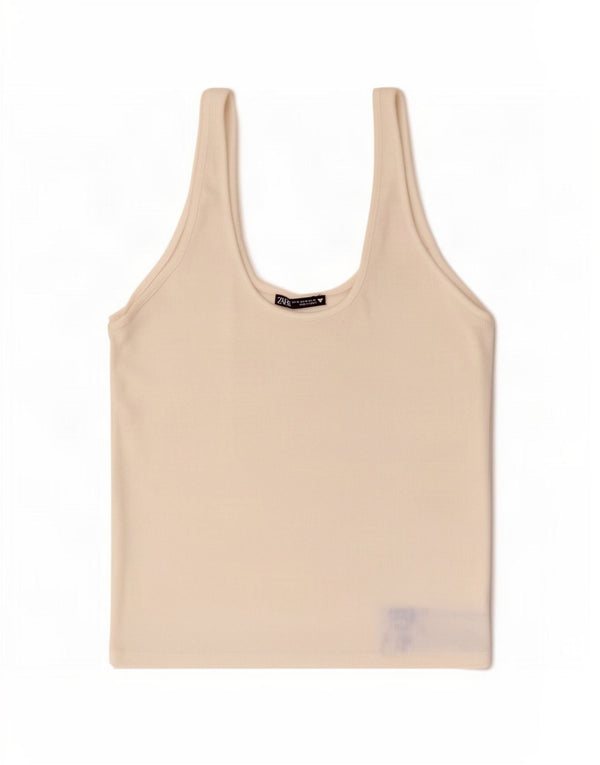Zara Womens Cami Top UK 12 Medium White