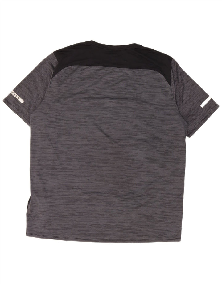 Maglietta da uomo Under Armour Top XL Poliestere color block grigio