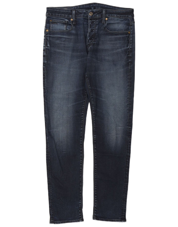 Jeans slim da uomo G-Star W34 L34 cotone blu navy