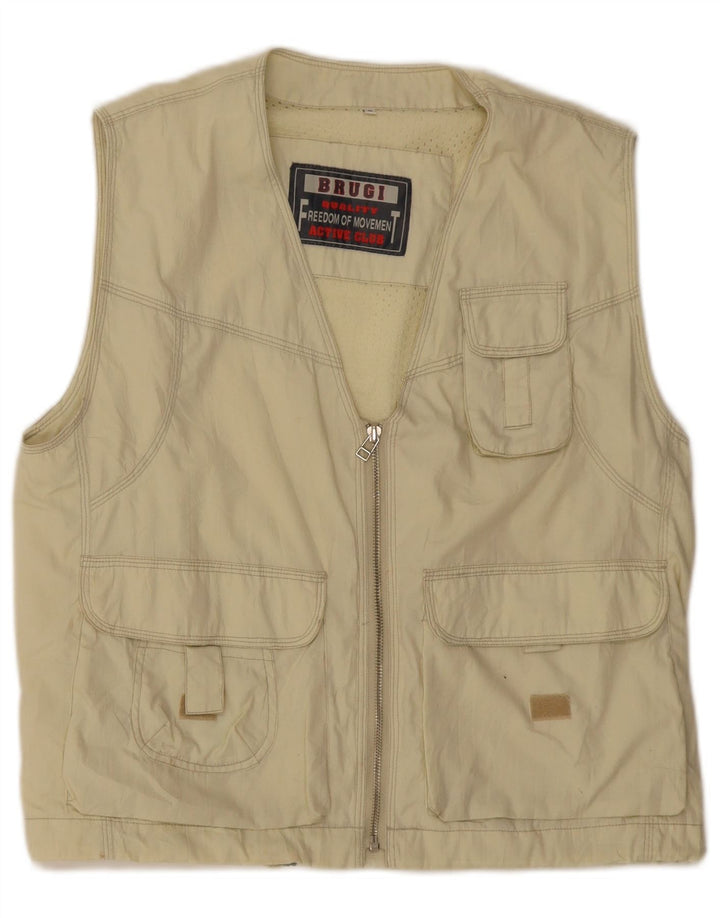 Gilet utility da uomo Brugi UK 38 beige medio