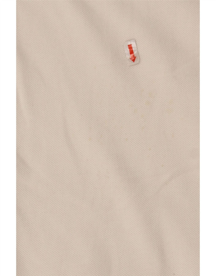 CHAMPION Mens Polo Shirt Medium White Vintage Champion and Second-Hand Champion from Messina Hembry 
