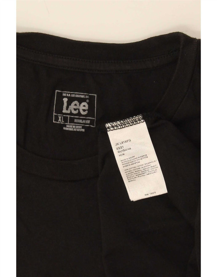 Maglietta Lee da uomo vestibilità regolare XL XL in cotone nero