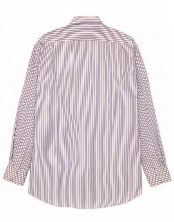 Tommy Hilfiger Camicia da uomo vestibilità regolare in cotone a righe blu medio