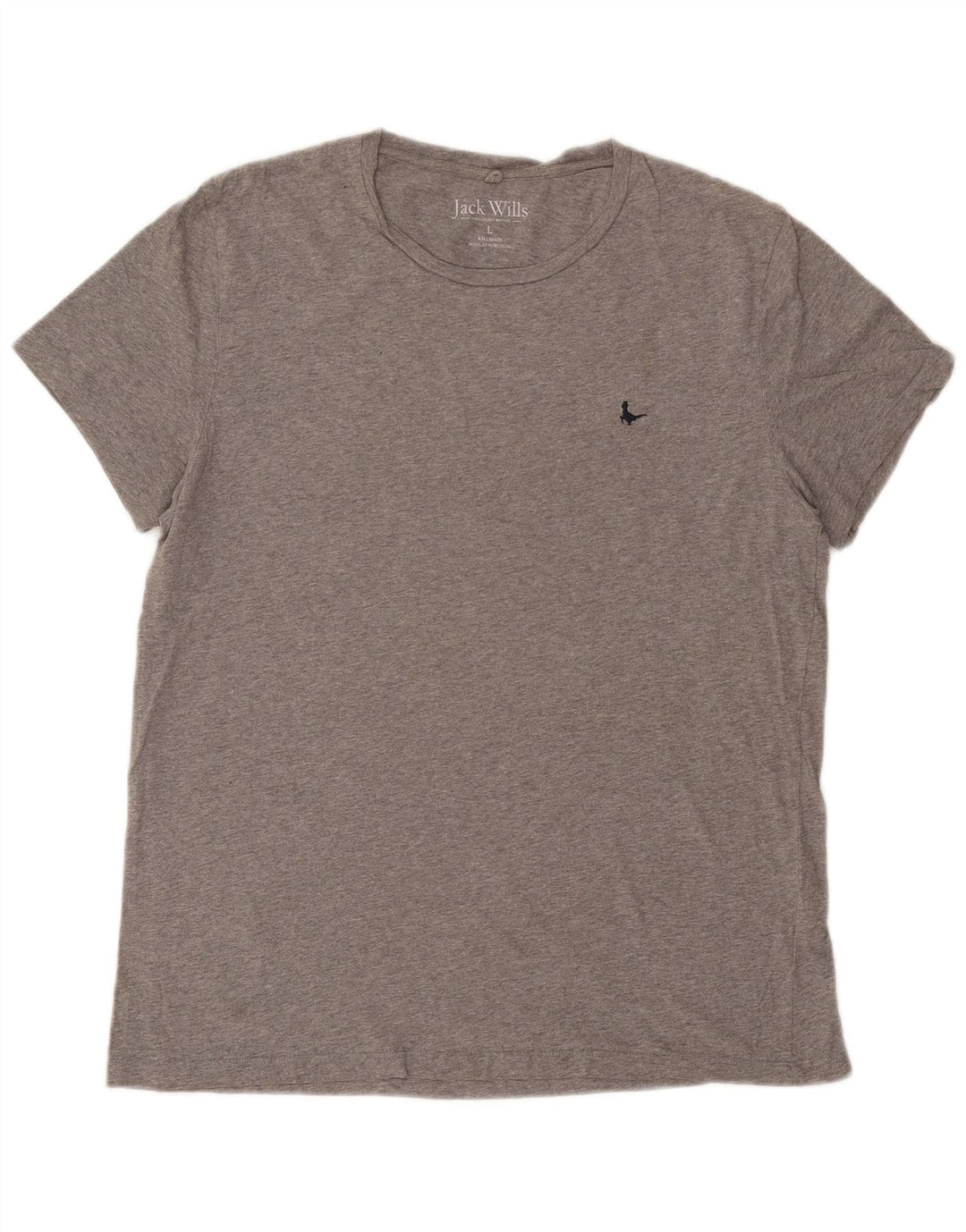 T-shirt da uomo Jack Wills Top grande in cotone chiazzato grigio