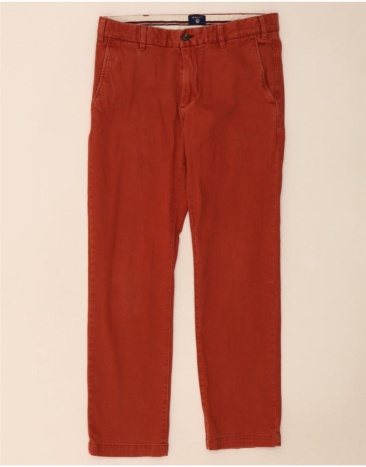 Pantaloni chino regolari da uomo Gant W32 L30 rossi