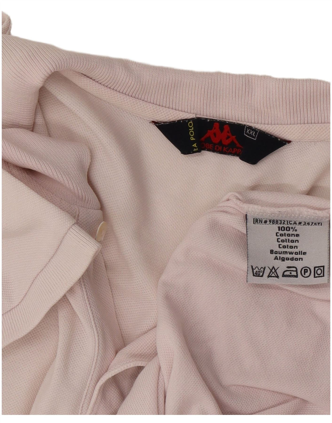 Polo Kappa Uomo 2XL Cotone Rosa