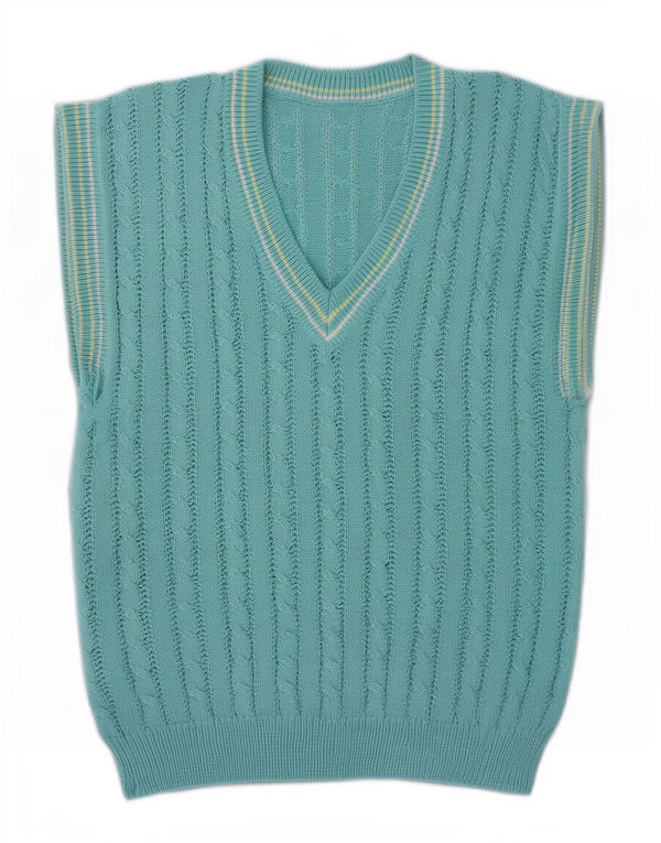 Canotta vintage da uomo IT 52 grande blu in poliacrilico