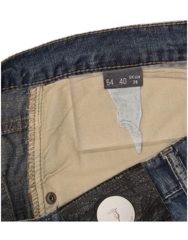 TRUSSARDI Mens Straight Jeans W38 L29 Blue