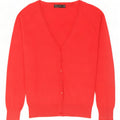 Maglione cardigan da donna Zara UK 12 cotone rosso medio