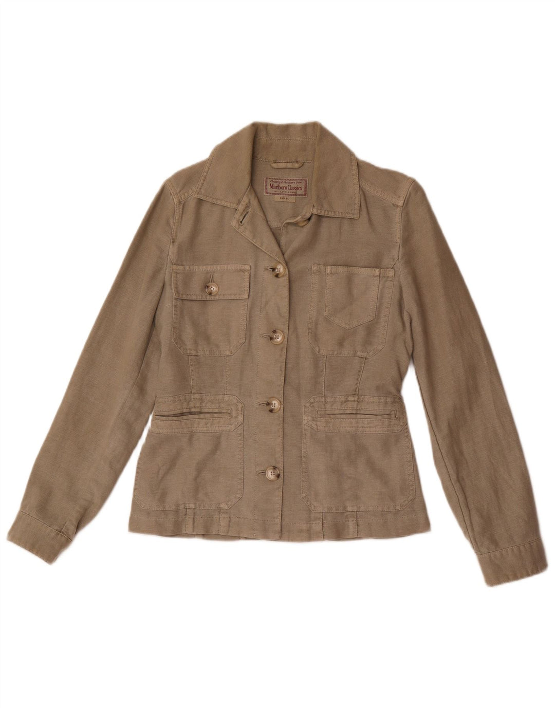 Giacca utility da donna Marlboro Classics UK 10 Small Lino grigio