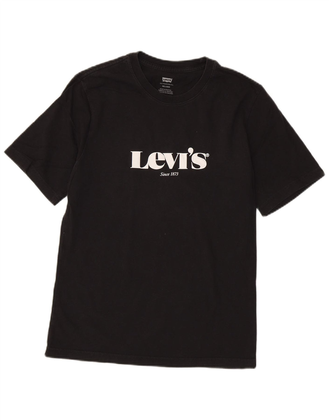 T-shirt grafica da uomo con vestibilità rilassata Levi's XS nera