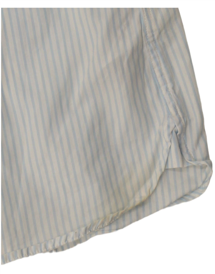 Camicia da donna Tommy Hilfiger US 8 cotone gessato blu medio
