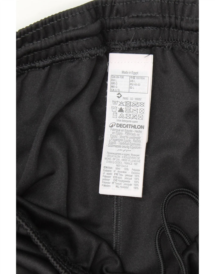 DECATHLON Mens Sport Shorts Large Black Polyester Vintage Decathlon and Second-Hand Decathlon from Messina Hembry 