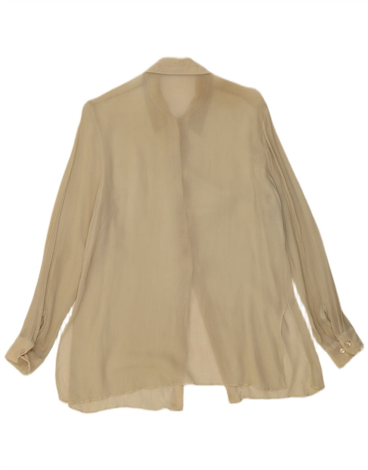 Camicetta camicia trasparente da donna Nitya EU 38 Viscosa beige medio