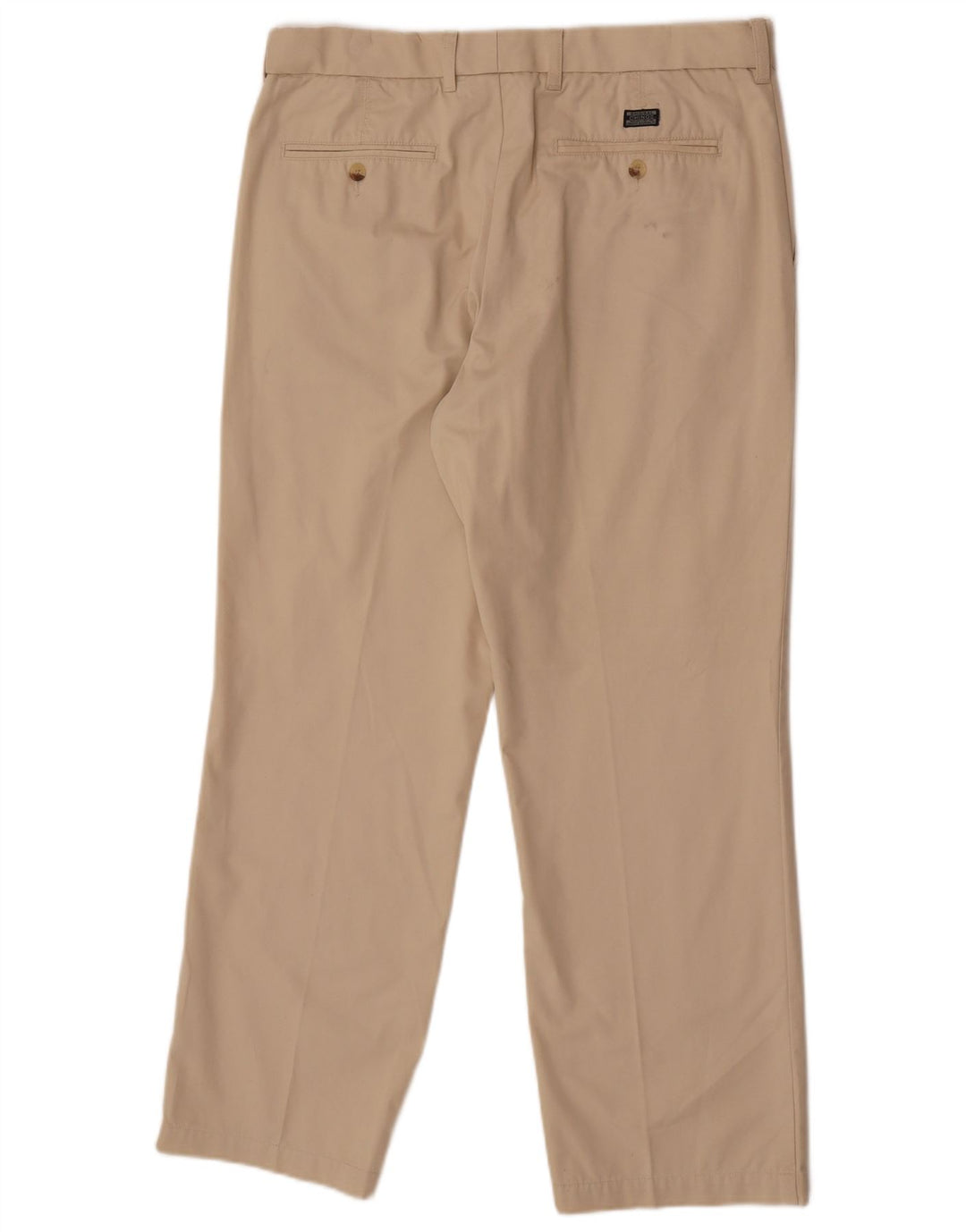 Pantaloni da abito dritti da uomo Marks & Spencer W36 L29 in cotone beige