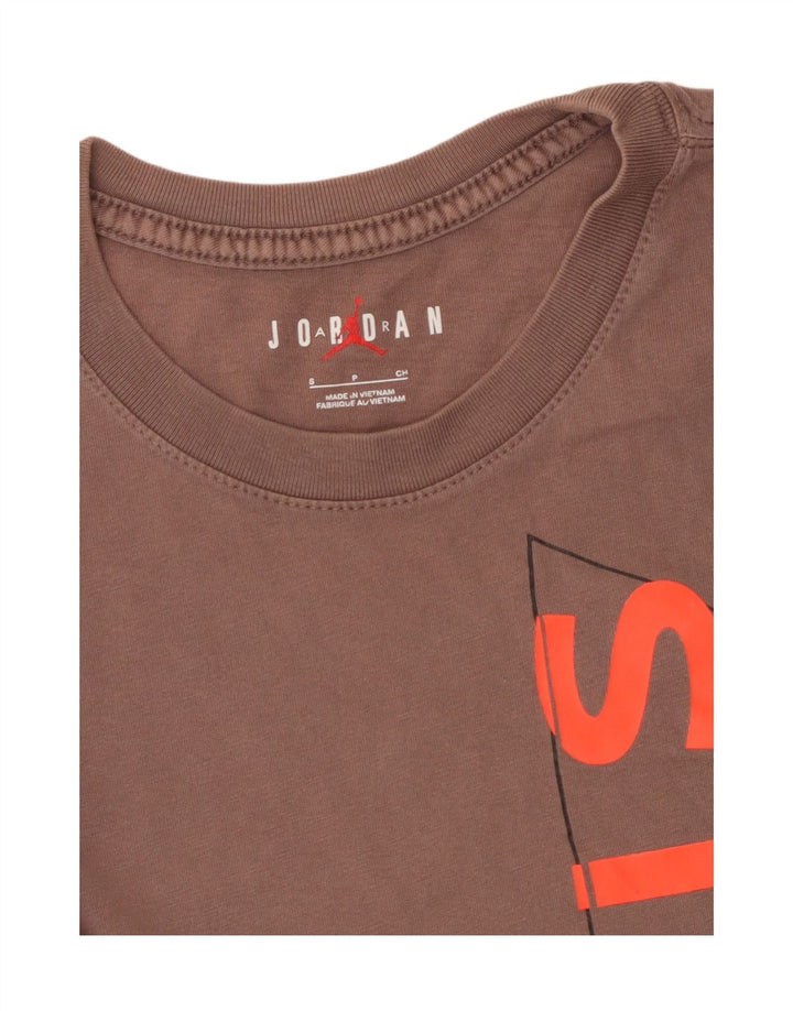 JORDAN T-shirt grafica da uomo Paris Saint-Germain piccola marrone
