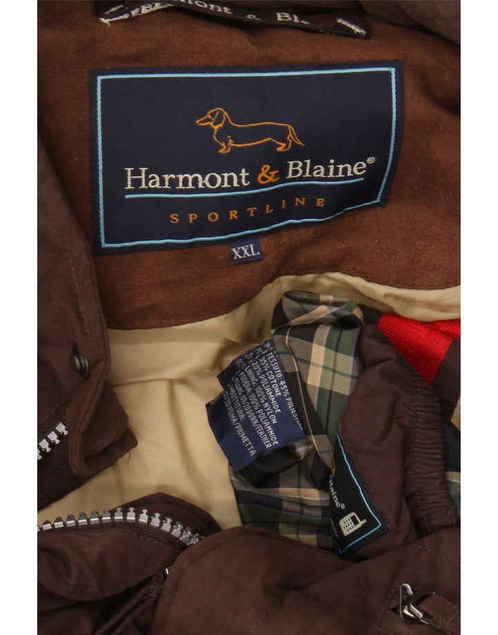 Cappotto imbottito da uomo Harmont & Blaine UK 44 2XL Poliestere marrone