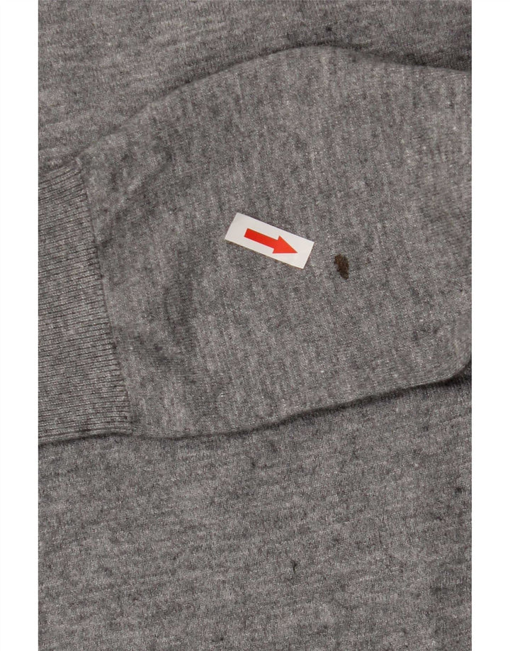 Maglione Zara da uomo girocollo piccolo in viscosa grigia