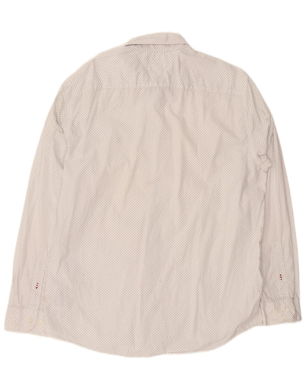 Camicia da uomo Regular Fit Tommy Hilfiger XL cotone maculato bianco