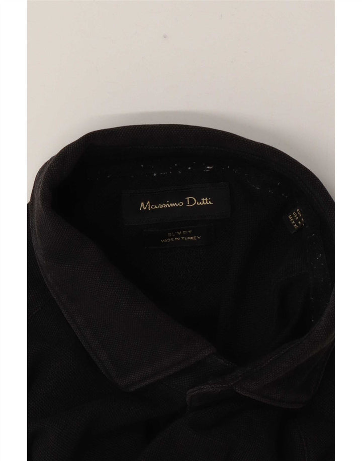 Camicia slim fit da uomo Massimo Dutti XL nera