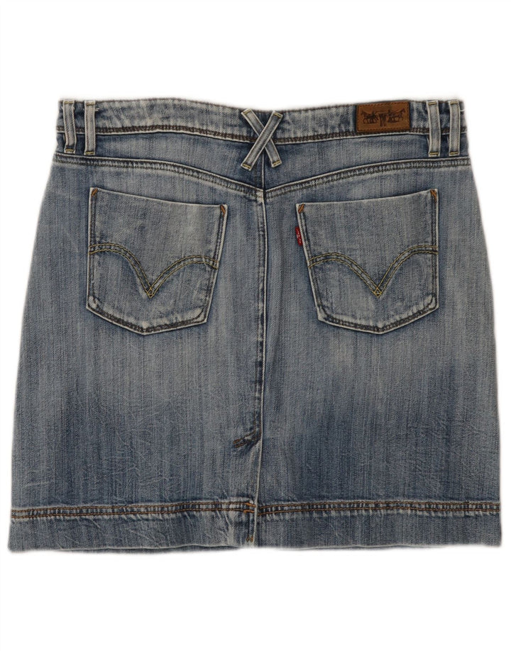 LEVI'S Minigonna in denim da donna grande W34 in cotone blu