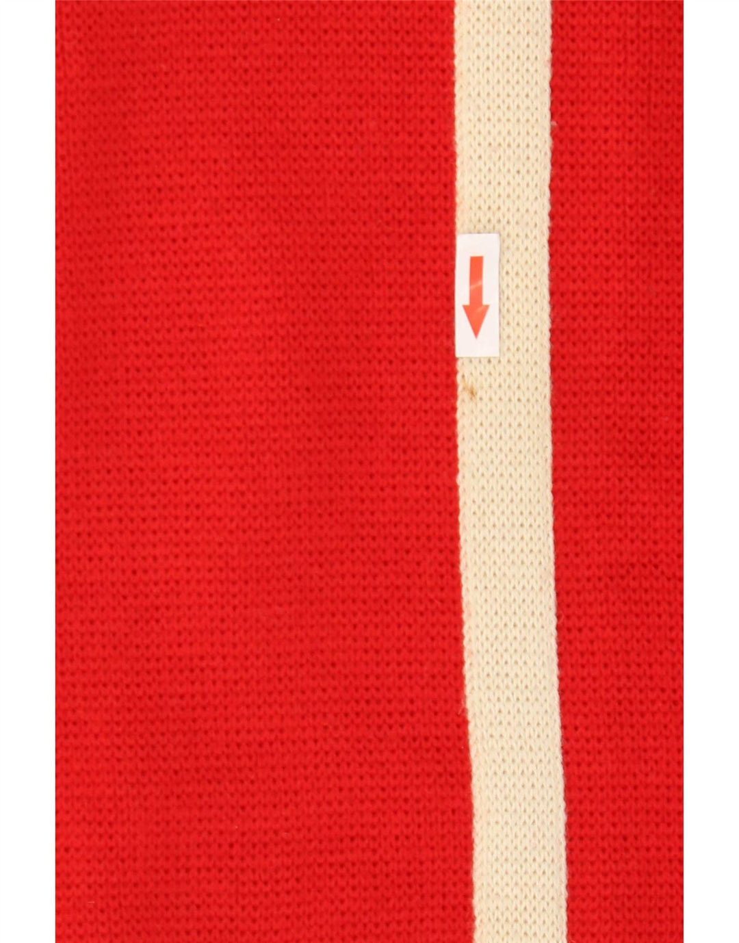 Maglione maglione girocollo da uomo Life Line Lana color block rosso medio