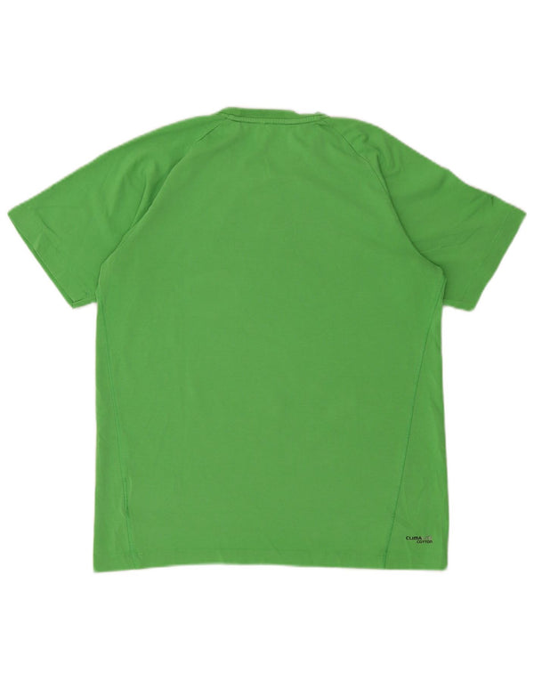 T-shirt grafica ADIDAS da bambino Climalite 15-16 anni in cotone verde