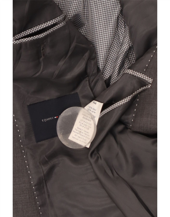 Giacca blazer a 2 bottoni da uomo Tommy Hilfiger UK 38 lana grigio medio