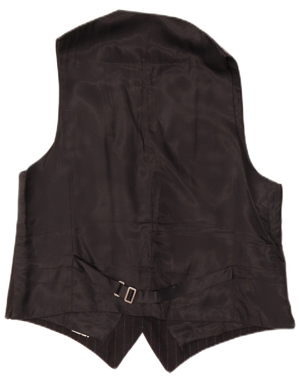 Gilet vintage da uomo piccolo a righe nere