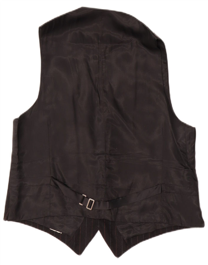 Gilet vintage da uomo piccolo a righe nere