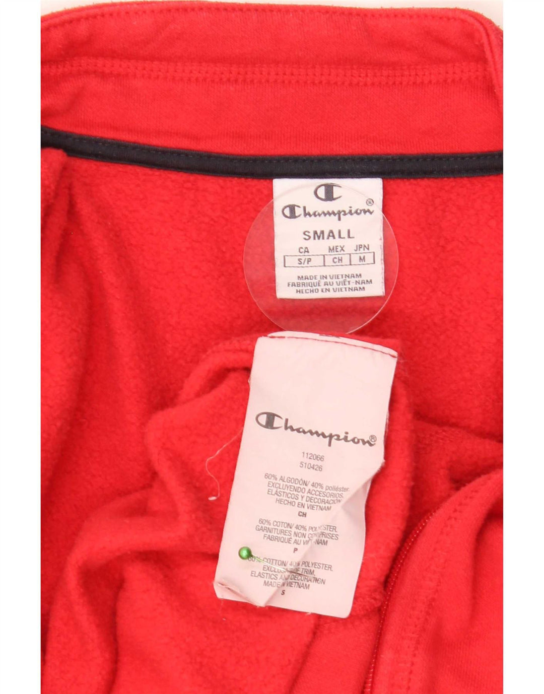 Giacca da tuta da donna Champion UK 10 piccola rossa in cotone