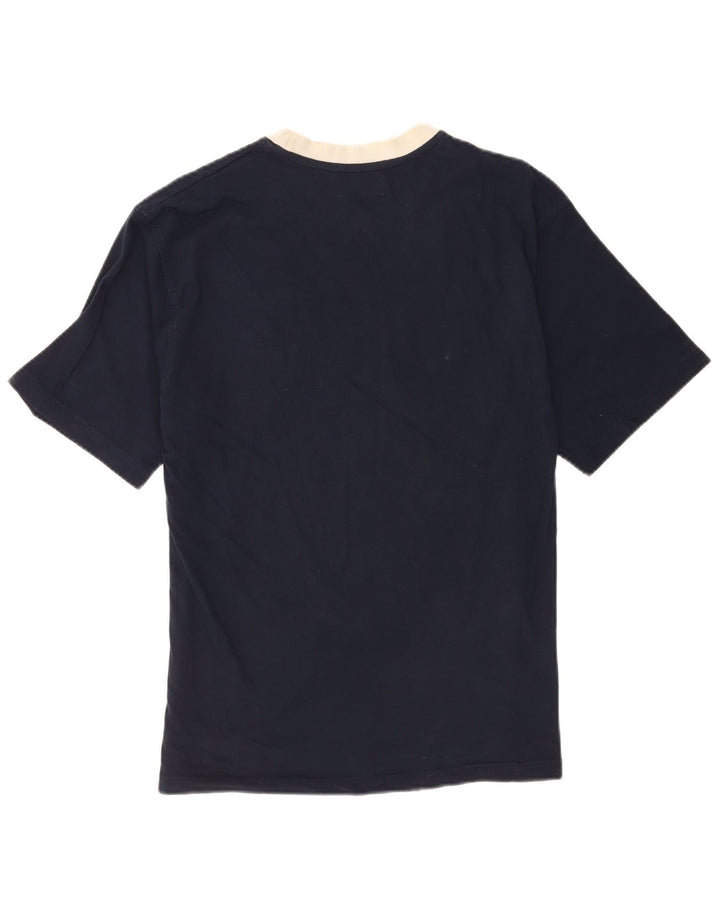 T-shirt da uomo Fred Perry Top grande in cotone blu navy