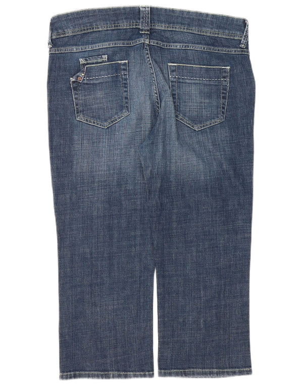 Jeans Capri da donna Marks & Spencer UK 16 Large W34 L21 Cotone blu navy