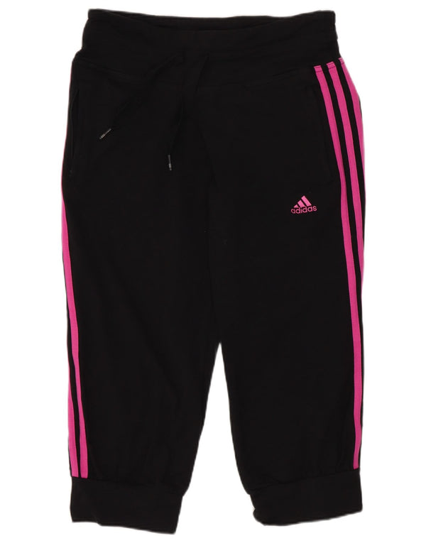 Pantaloncini sportivi Adidas da donna Bermuda UK 8 piccoli sportivi in cotone nero