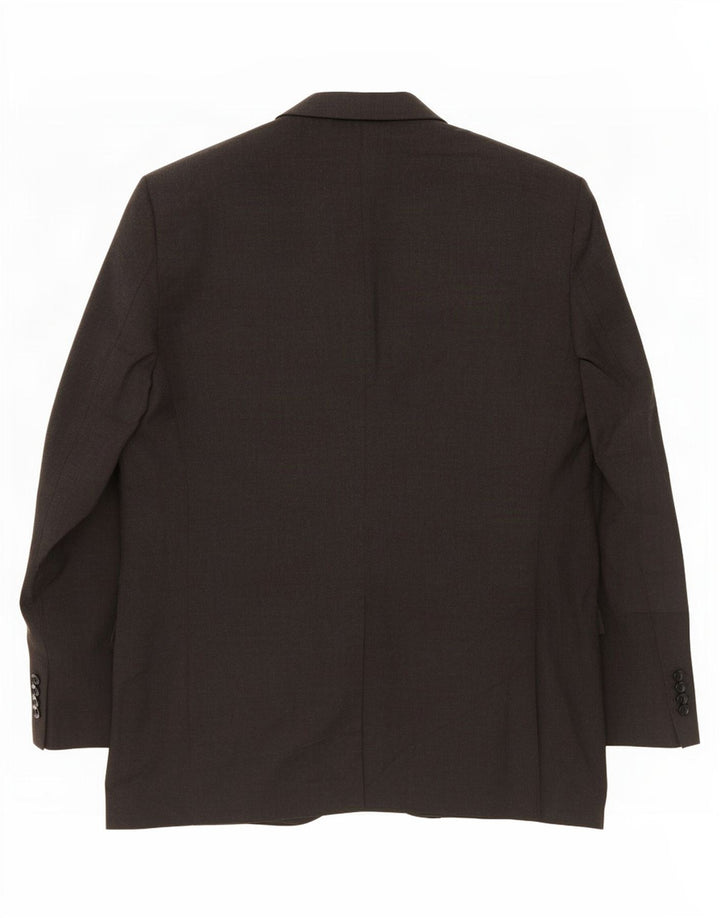 Giacca blazer a 3 bottoni da uomo Marks & Spencer UK 44 XL poliestere grigio