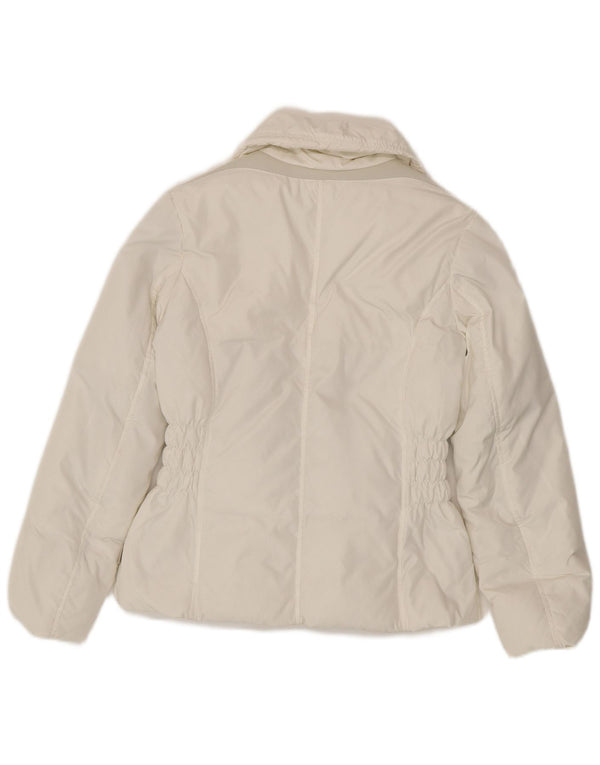 Giacca imbottita oversize da donna Geox Respira UK 6 XS poliestere bianco