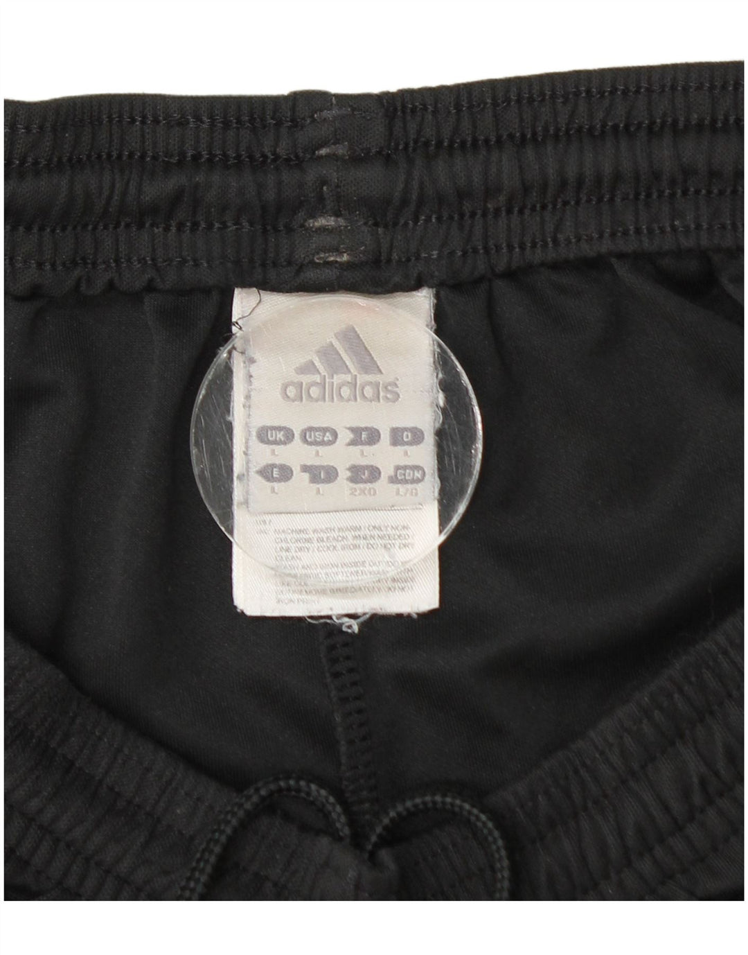 Pantaloncini sportivi da uomo Adidas grandi in poliestere nero