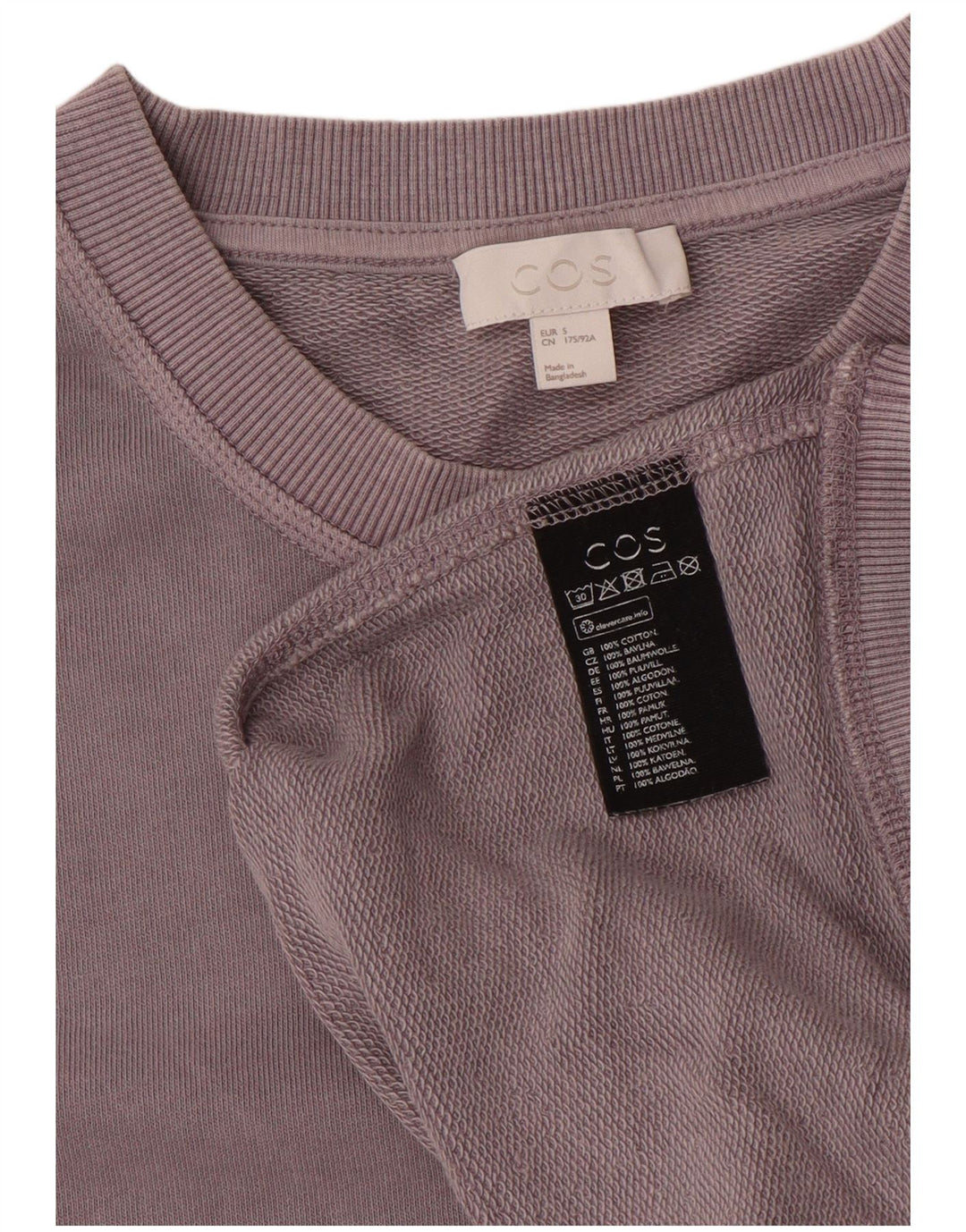 Cos Felpa da uomo Maglione piccolo cotone viola